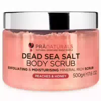 Pranaturals Körperpeeling Mit Salz Aus Dem Toten Meer Und Pfirsich & Honig 500 G