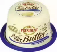 Président Meersalz Butter mit Echten Meersalzkörnern