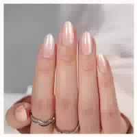 Press On Nägel Almond Short Nude Natural 15 Größen 30er Set 1 st