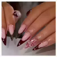 Press On Nails Acryl Long Almond Braun Leopardenprint Style 1 st