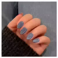 Press On Nails Stiletto Lang Cat Eye Dunkelgrün Magnetic Ahc 1 st