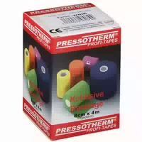 Pressotherm Kohäsive Bandagen 8 cm X 4 m Weiß