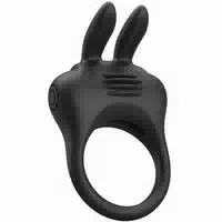 Pretty Love Davion Penisring mit Rabbit Vibrator Schwarz