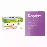 Priorin Kapseln bei Haarausfall Regaine Frauen Lösung mit 2% m