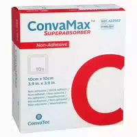 Convamax Superabsorber Nicht Adhäsiv 10x10 cm 10 st