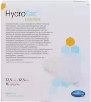 Hydrotac Comfort Schaumverband 12,5x12,5 cm Steril 10 st Verband