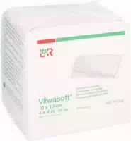Vliwasoft Vliesstoffkompresse 10 cm X 10 cm 4lagig Unsteril