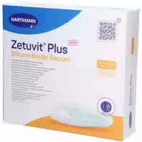 Zetuvit Plus Silicone Border Steril 15x15 cm 10 st