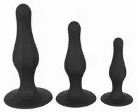 3 Teiliges Analplug Set Aus Silikon
