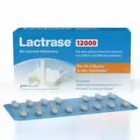 Lactrase 12,000 Laktase Kapseln Bei Laktoseintoleranz