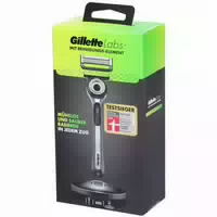 Gillettelabs, Rasierer mit Reinigungs Element, 1 Griff 1 Klinge