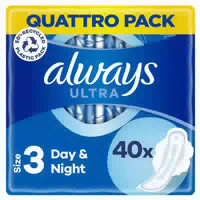 Multipack 3x Always Ultra Damenbinden Long Plus Größe 3 Mit Flügeln 40 Stück 1 St