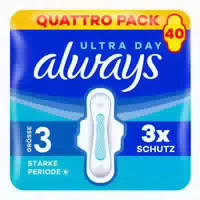 Multipack 3x Always Ultra Binde Größe 3 Long Plus mit Flügeln Quattropack 40 Stück 1 st