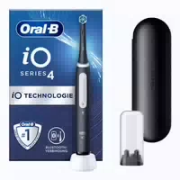 Oral B Io 4 Io4 Elektrische Zahnbürste Electric Toothbrush, Magnet Technologie, 4 Putzmodi für Zahnpflege, Reiseetui, Designed By Braun, Matt Black 1 st