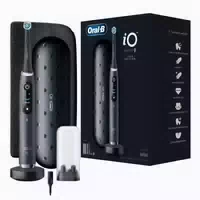 Oral B Io 6 Io6 Elektrische Zahnbürste Electric Toothbrush, Magnet Technologie, 2 Aufsteckbürsten, 5 Putzmodi für Zahnpflege, Display & Reiseetui, Designed By Braun, Grey Opal 1 st
