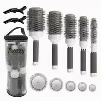 Professionelles Haarbürsten Set Keramik Nano Ionic Rundbürst 1 st