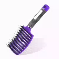 Profi Haarbürste Wildschweinborsten Locken Haarstyling 1 st