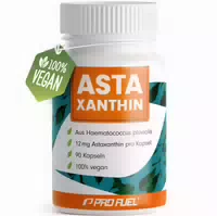 Profuel Astaxanthin Kapseln | 12 mg Astaguard aus Blutregenalge | Vegan | 6 Monate Vorrat