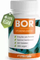 Profuel Bor Tabletten 365x mit 3 mg Bor aus Hochwertigem Borax Natrium Borat 365 Kapsel