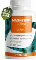 Profuel Magnesiumcitrat Kapseln 240x mit 375 mg Magnesium 240 Kapsel