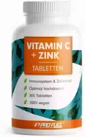 Profuel Vitamin C Zink 365 Tabletten | 500 mg Gepuffertes Vit C 15 mg Zinkbisglycinat