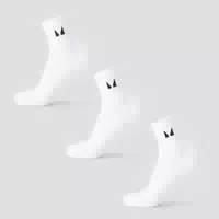 Mp Knöchellange Laufsocken 3er Pack – Weiß Uk 12 14