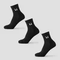 Mp Knöchellange Laufsocken 3er Pack – Schwarz Uk 9 11