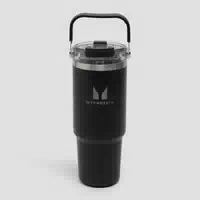 Myprotein Recycelte Metall Tragegriff Strohhalm Flasche 900ml Schwarz