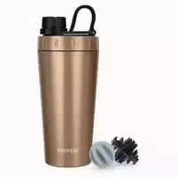 Protein Shaker Flasche 20 Oz Edelstahl Bpa Frei Auslaufsiche 1 st