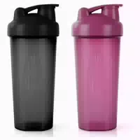 Shaker Protein 600ml Eiweiß Messskala 600ml Handhaben Schwar 1 st