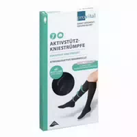 Provital Aktivstützkniestrümpfe Damen Größe 39 42 Schwarz