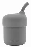 Pura My My Silikon Strohhalmbecher 150ml Slate