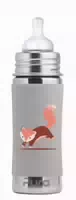 Purakiki Babyflasche 300 ml mit Silikon Sleeve Fuchs