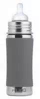 Purakiki Trinklernflasche 300 ml mit Silikon Sleeve Aqua