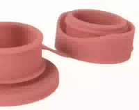 Purakiki Bigmouth Sportverschluss aus Silikon Rose