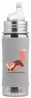Purakiki Trinklernflasche 300 ml mit Silikon Sleeve Fuchs