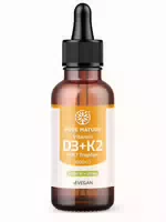 Pure Nature 1000 Ie Vitamin D3 K2 Tropfen, Bio Kokus Mct C8 Öl >99,8% All Trans