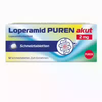Loperamid Puren Akut 2 Mg Schmelztabletten 12 St