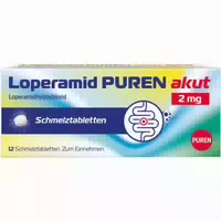 Loperamid Puren Akut 2mg 12 st Schmelztabletten