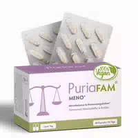 Puriafam Meno Pause | Wechseljahre | Hormon Balance | Rotklee & Mönchspfeffer | Vegan