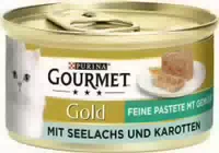 Purina Gourmet Gold Feine Pastete mit Gemüse mit Forelle und Tomaten