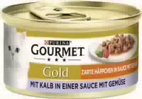 Purina Gourmet Gold Zarte Häppchen in Sauce mit Lachs & Huhn