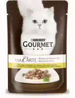 Purina Gourmet A La Carte mit Huhn Garniert mit Spinat und Pasta Perlen