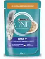 Purina One Senior 7 mit Huhn und Grünen Bohnen