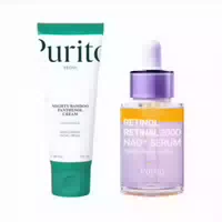 Purito Seoul Retinol Retinal 2000 Nad Serum 30ml 1ea Mighty Bamboo Panthenol Cream 100ml 1ea Set