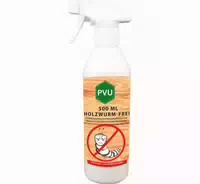 Pvu Holzwurmspray zur Bekämpfung von Holwürmern und Holz Schädlingen