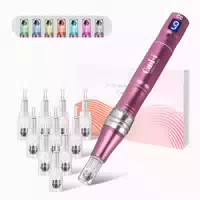 Cool I Derma Pen, 9 Stufen, Lcd, 12 Patronen, 7 Led Farben 1 st