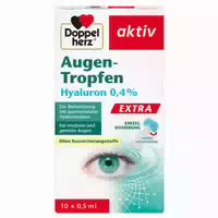 Doppelherz Aktiv Augen Tropfen Hyaluron 0,4% Extra 10x0 5 Ml Tropfen