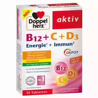Doppelherz Aktiv B12 C D3 Energie Immun 30 st Tabletten