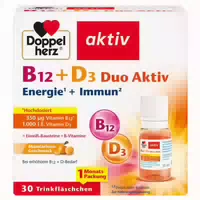 Doppelherz Aktiv B12 D3 Duo Aktiv 30 St Trinkampullen